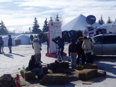 French CBC were there, and I could have been on TV but, opted out .. so I just took a picture of them interviewing other people